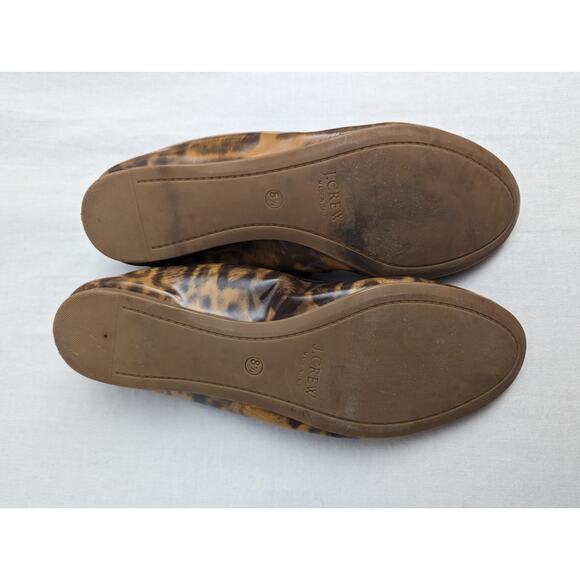J. Crew Flats Size 8.5 Lula Leopard Ballet Business Casual Office Professional - Picture 8 of 9